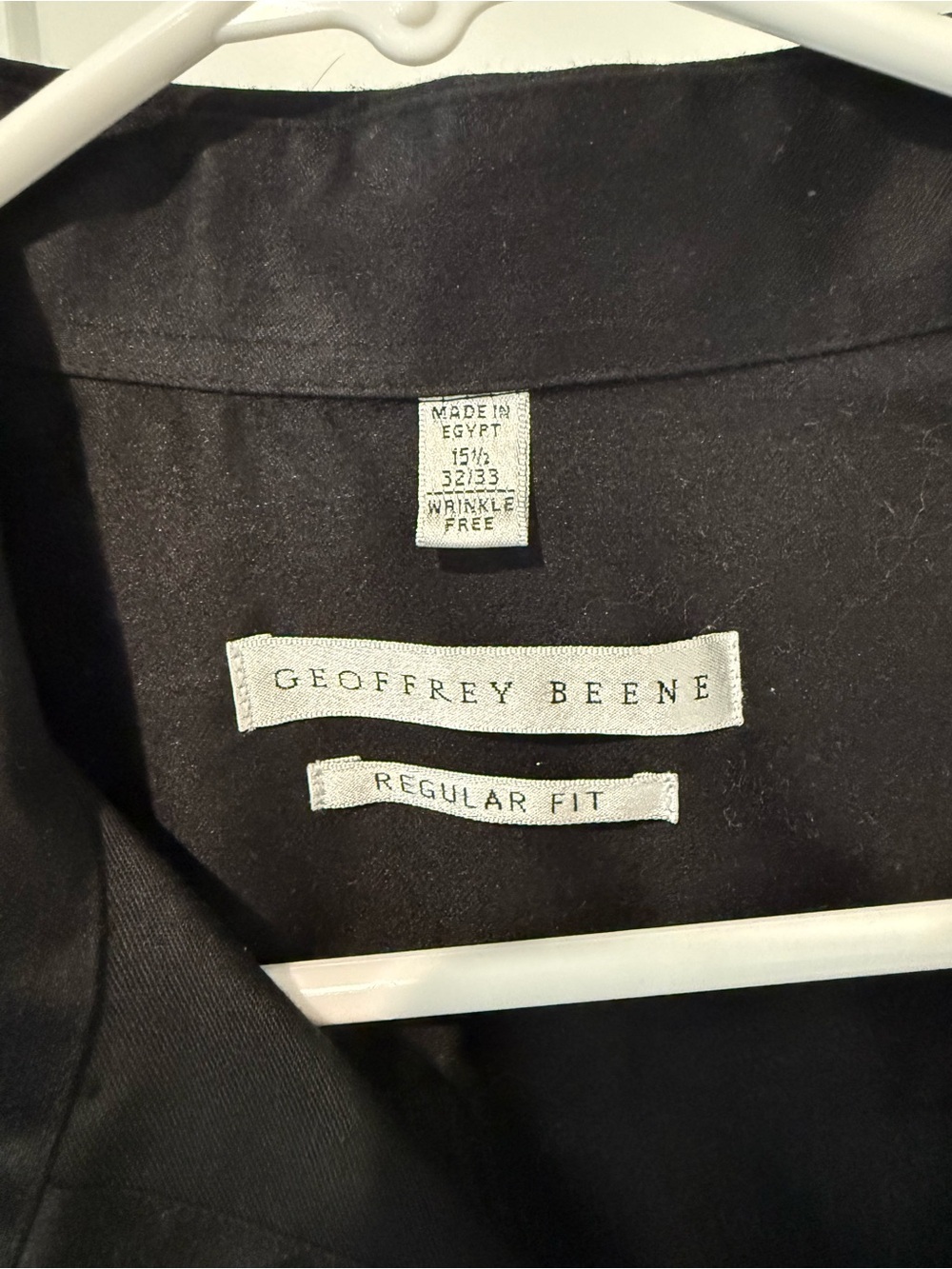 Geoffrey Beene Men's Black Button-Up Dress Shirt - Picture 3 of 7